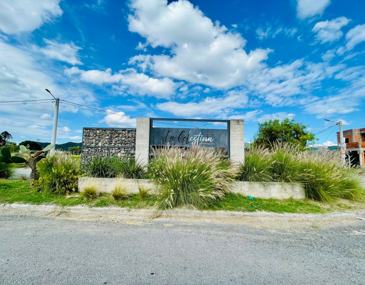 VENTA TERRENO CELESTINA SOBRE AVENIDA PRINCIPAL ASFALTADA TOTALMENTE ALAMBRADO